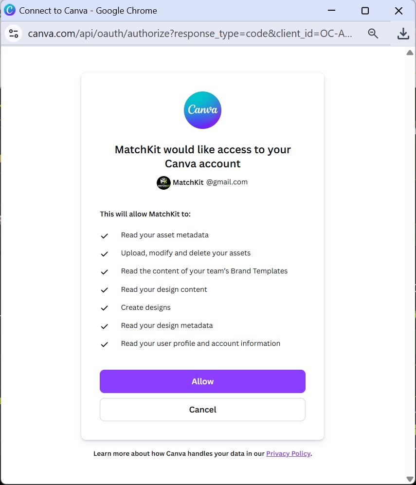 Canva Integration
