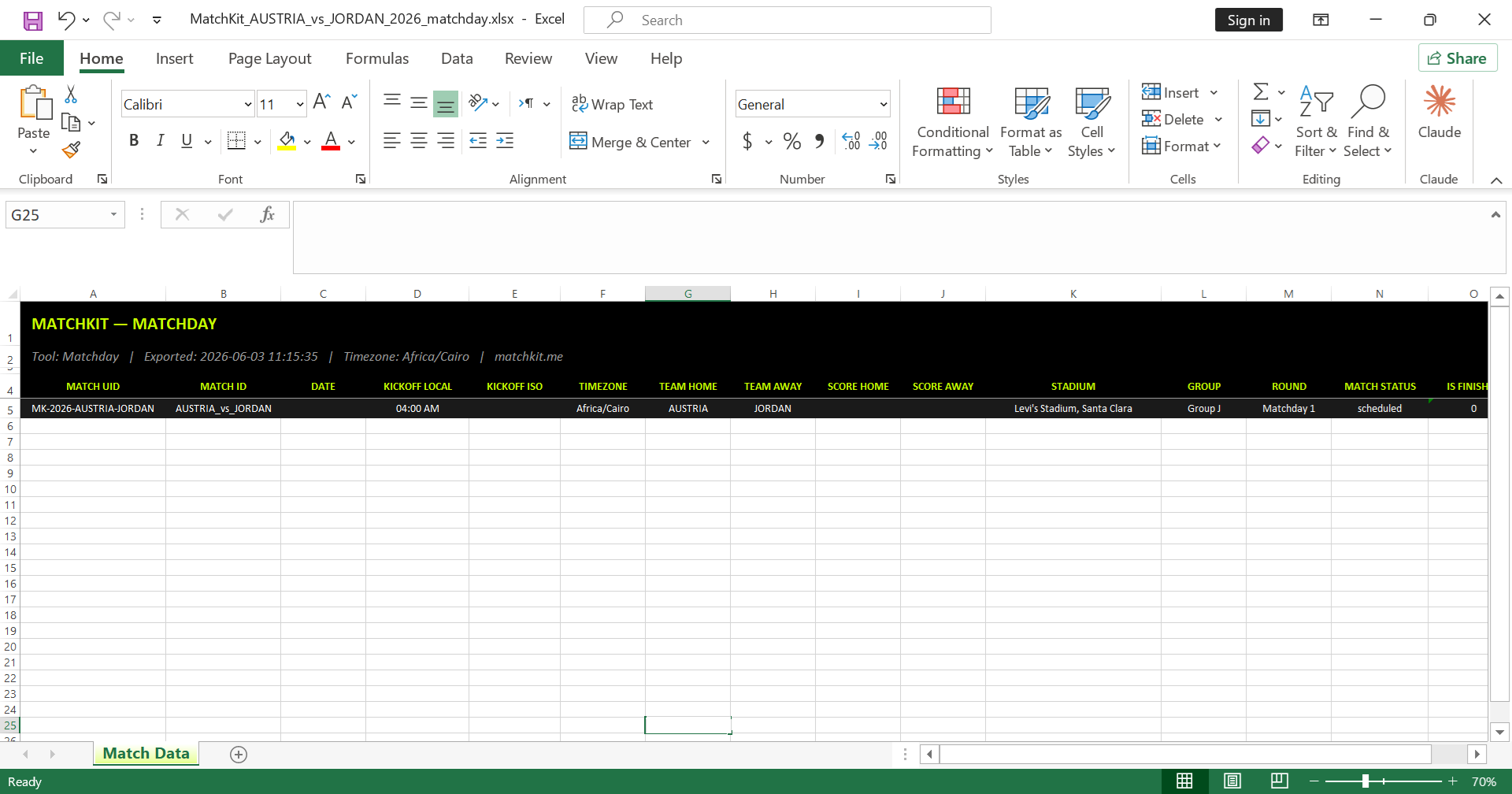 CSV Export